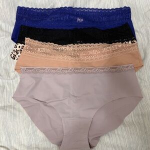 Victoria's Secret Panties Set - Blue, Black, Leopard, Tan, Gray